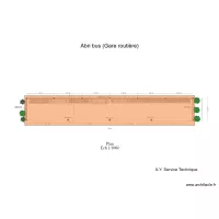 Toiture abri bus (Gare routi&egrave;re)