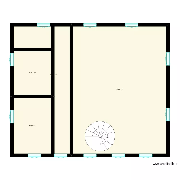 maison Lamothe. Plan de 