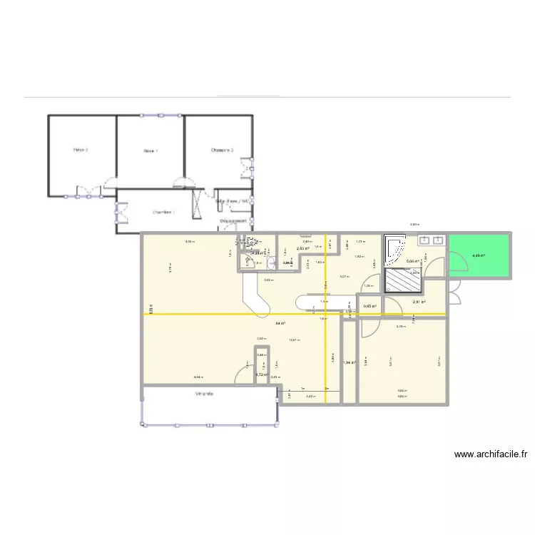 calepinage2_dim. Plan de 9 Pièces et 85 m² calepinage2_dim. Plan de 9 Pièces et 85 m²