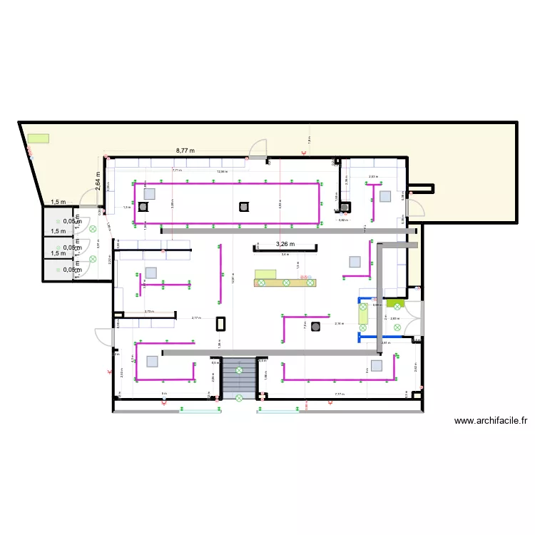 MAJ Elec Juillet 2026. Plan de 15  et 86 m²
