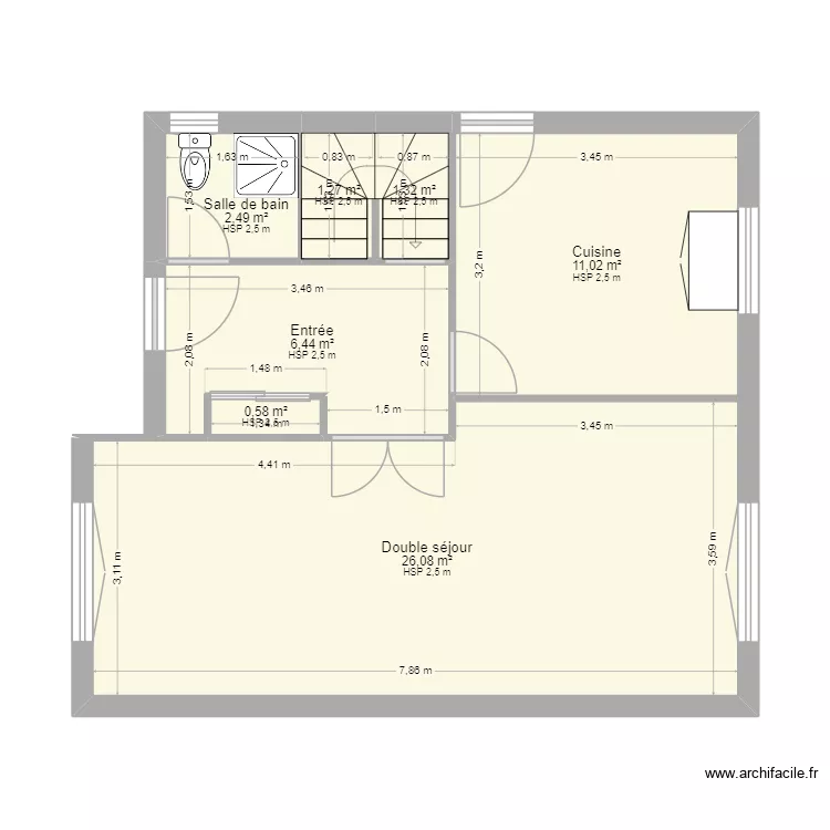 31boishimont. Plan de 7  et 49 m²