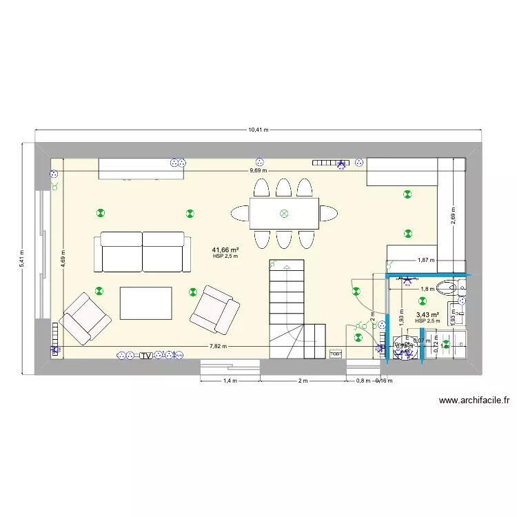 Am&eacute;nagement garage. Plan de 