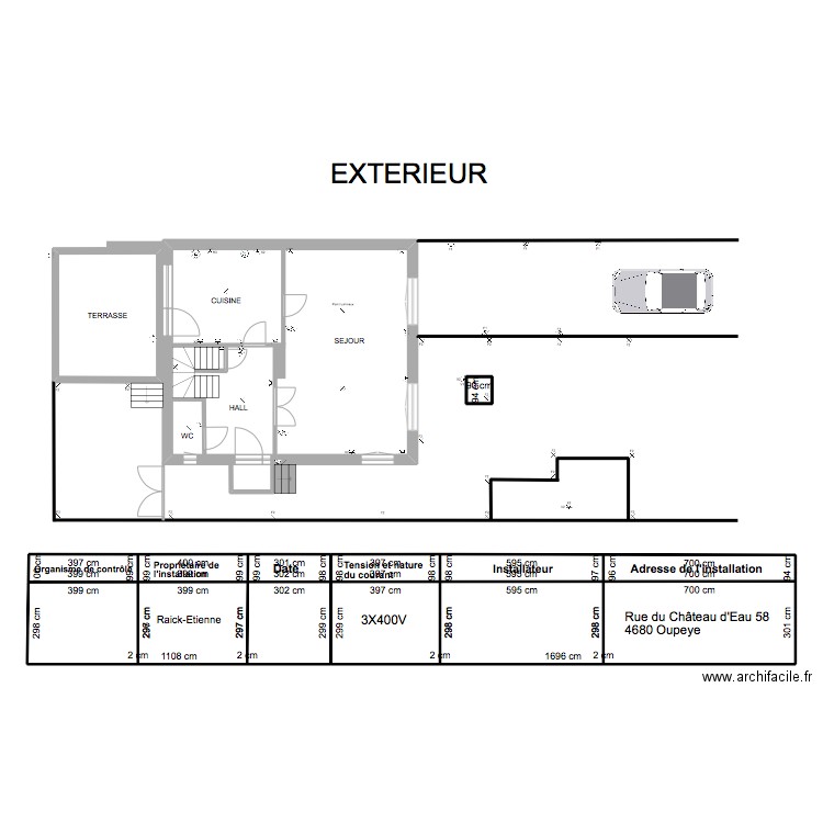 Raick REZ DE CHAUSSE3. Plan de 11 pièces et 193 m2