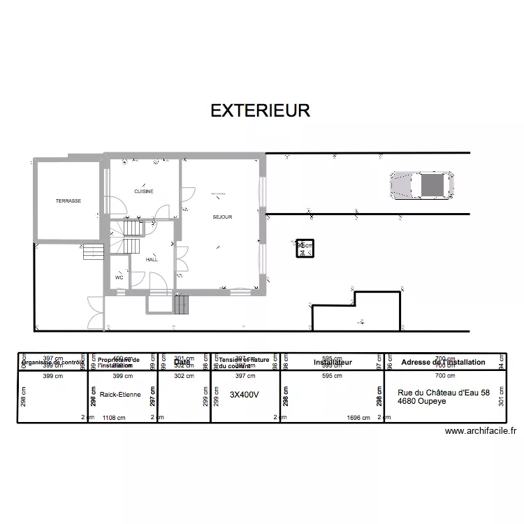 Raick REZ DE CHAUSSE3. Plan de 