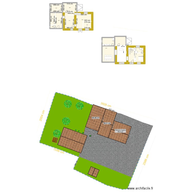maison la marne aérien. Plan de 0 pièce et 0 m2