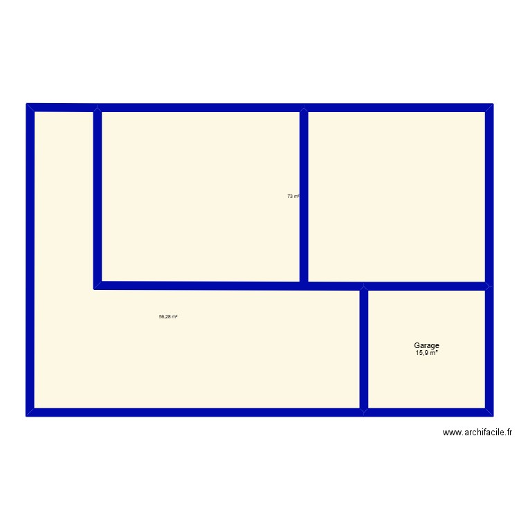LYNAQE'S MAQUET. Plan de 3 pièces et 145 m2