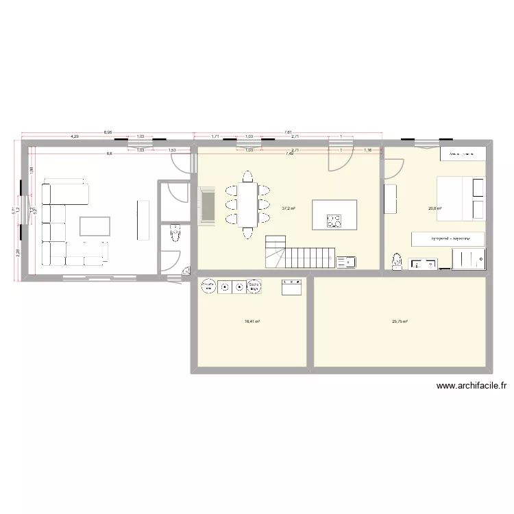 PLAN MAZERES. Plan de 8  et 160 m²