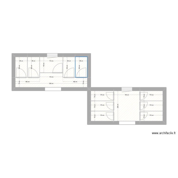 Trignac. Plan de 13 pièces et 24 m2