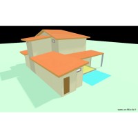 Villa 2 Chambres Suite Parentale RDC/R+1 Toit 3 Pans + Mono