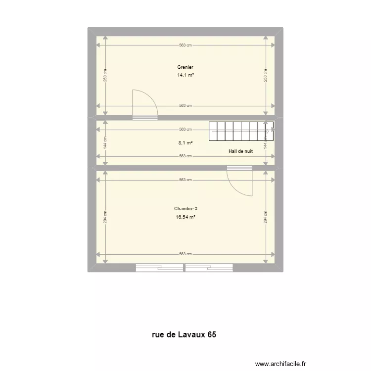 lavaux 65 2er Et. Plan de 