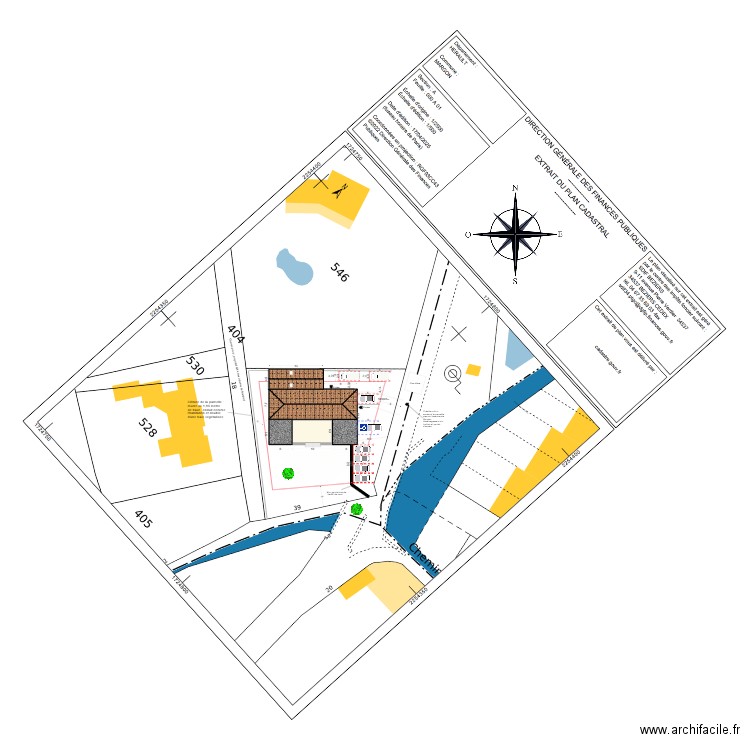 MARGON. Plan de 1 pièce et 58 m2
