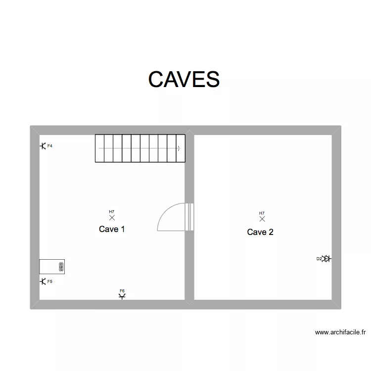 Jupille Caves. Plan de 2 Pièces et 39 m² Jupille Caves. Plan de 2 Pièces et 39 m²
