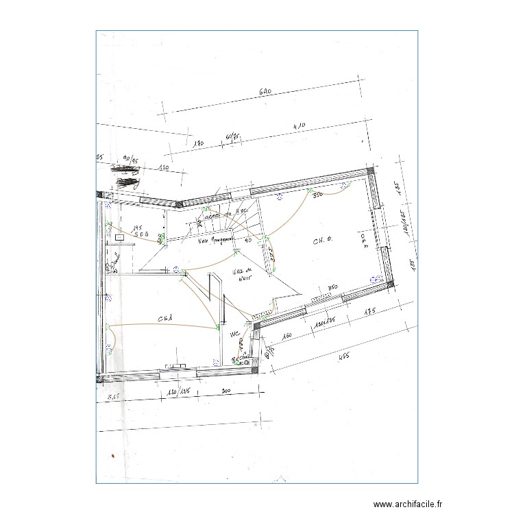 Plan élec Bonnemaison T3 1er. Plan de 0 pièce et 0 m2