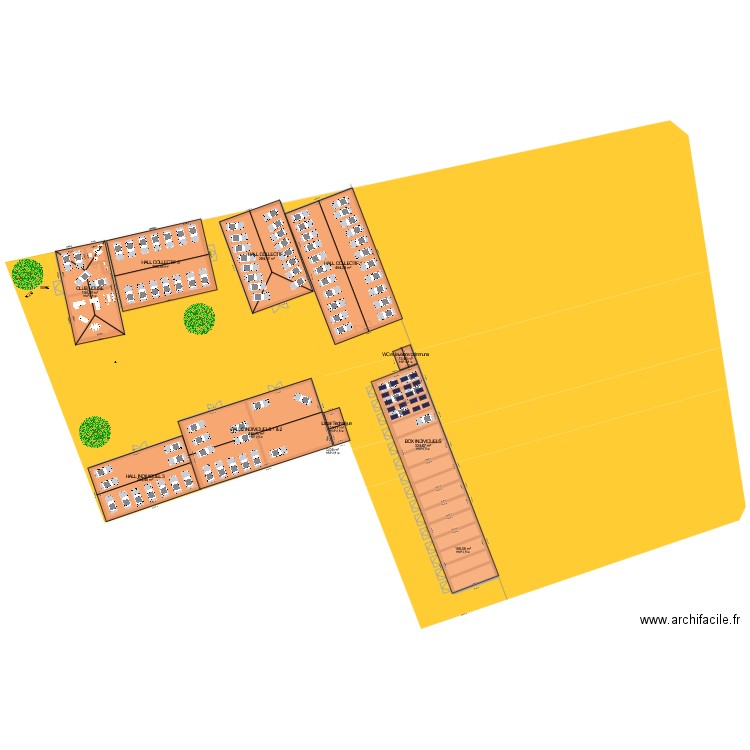 MVA Terrain Turpin. Plan de 11 pièces et 2454 m2