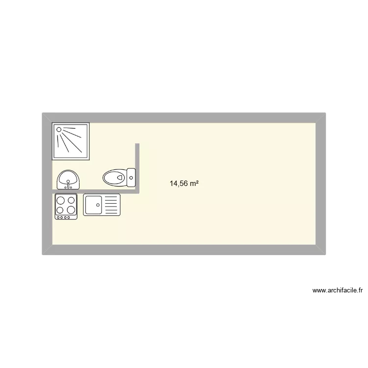 Bungalow 3x6. Plan de 1 et 15 m² Bungalow 3x6. Plan de 1 et 15 m²