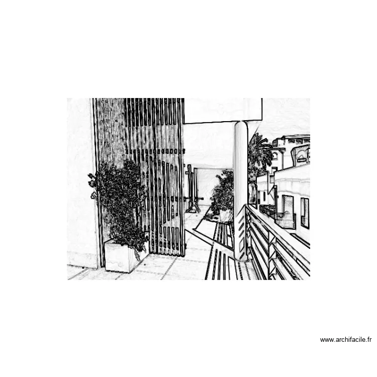 pose baies coulissante loggia existant. Plan de pose baies coulissante loggia existant. Plan de