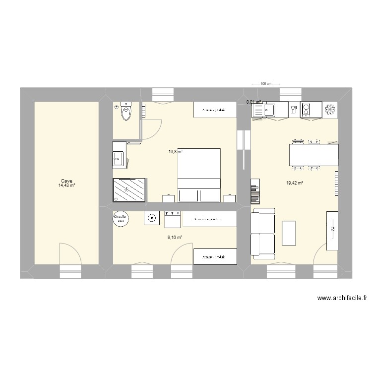 matour cave bis. Plan de 0 pièce et 0 m2