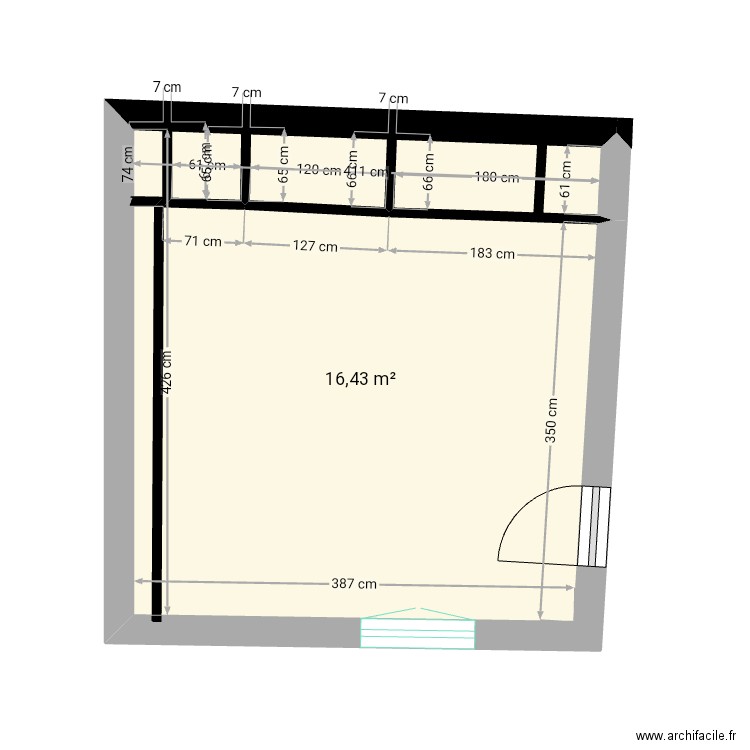 Sud cottage. Plan de 0 pièce et 0 m2