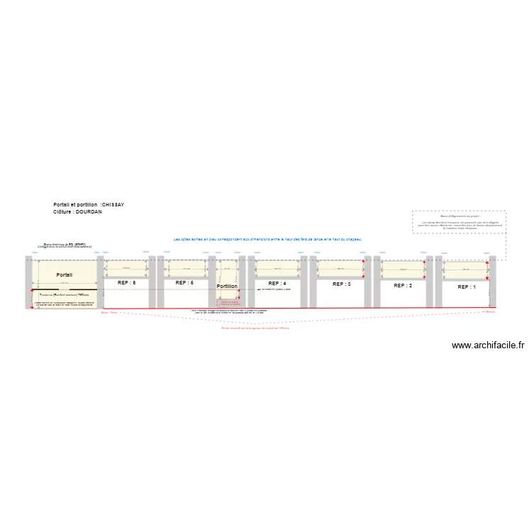 Commande BARDIOT. Plan de 8 pièces et 13 m²