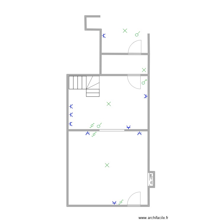 Posn Rez Huy. Plan de 1 pièce et 39 m2