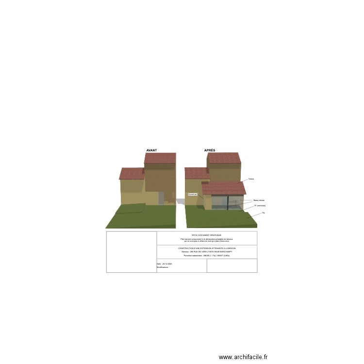 PLAN DE FACADE | 280 LHAYE. Plan de 0 pièce et 0 m2