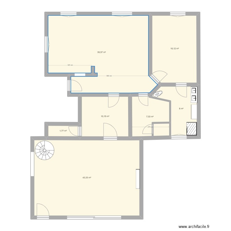 RDC Devant version 4. Plan de 0 pièce et 0 m2