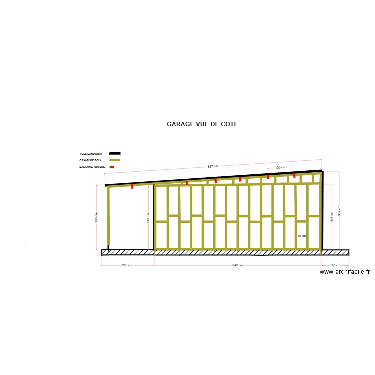 Garage Wambrechies. Plan de 0 pièce et 0 m2