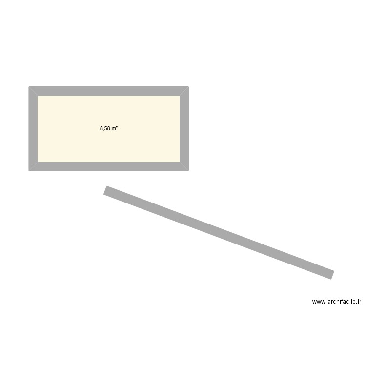 yui. Plan de 1 pièce et 9 m2