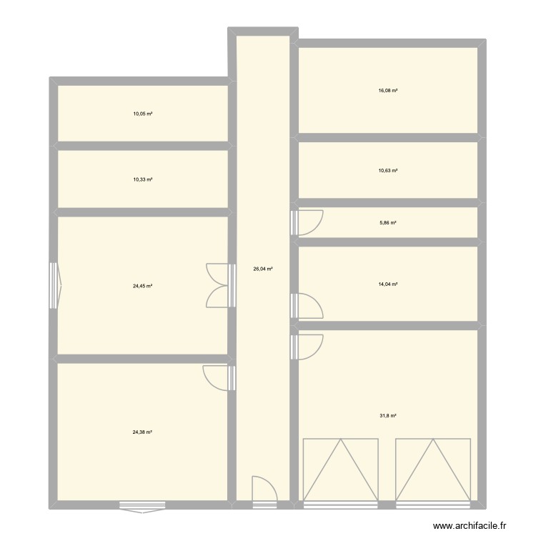 Test 1. Plan de 0 pièce et 0 m2