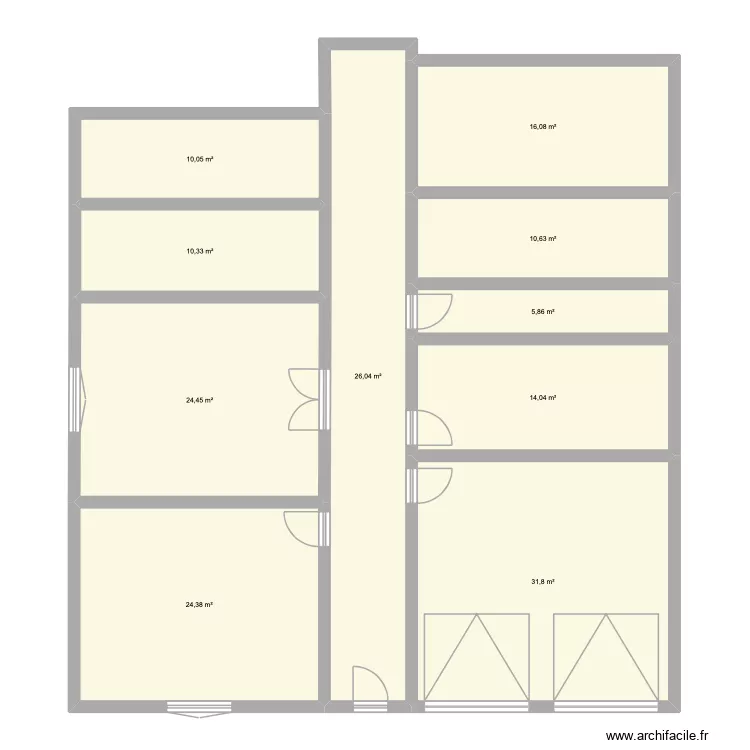 Test 1. Plan de 10 et 174 m² Test 1. Plan de 10 et 174 m²