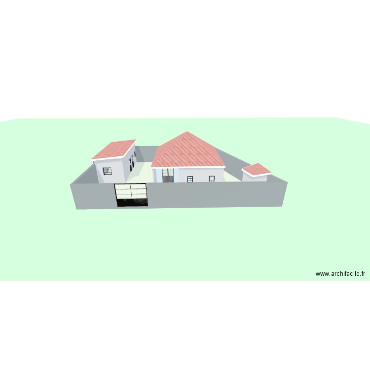 Tchoff2. Plan de 8 pièces et 263 m2
