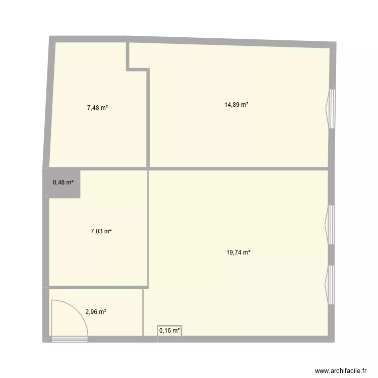 169 av gambetta // MA. Plan de 7  et 53 m²