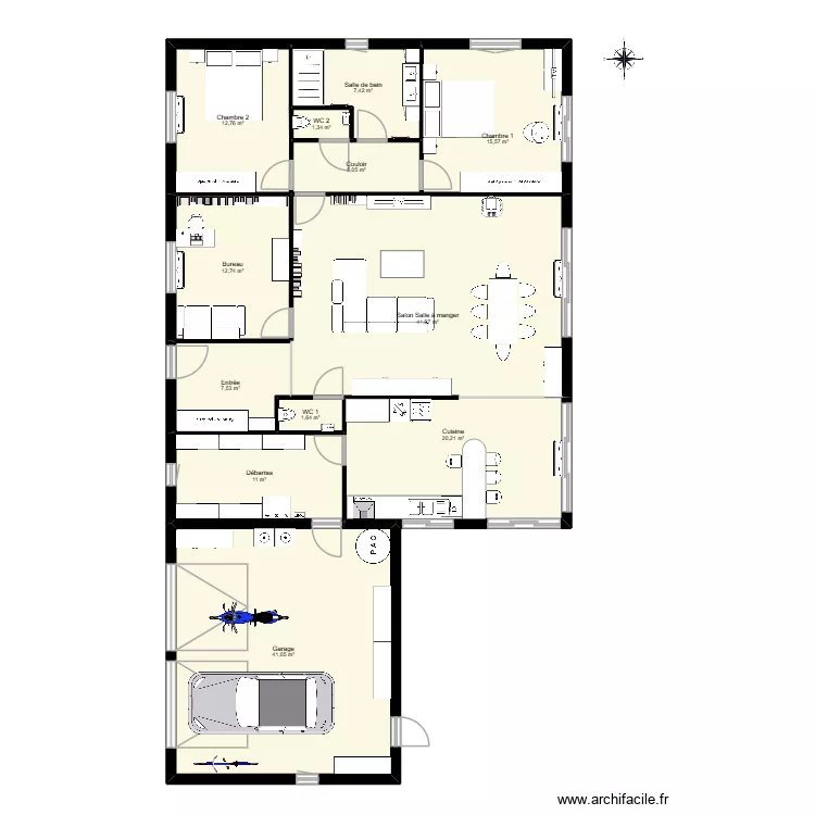 maison 6 FESSEL. Plan de 12  et 178 m²