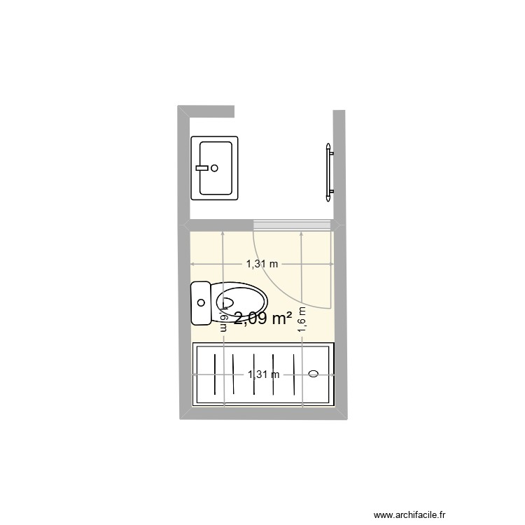 toilette secondaire. Plan de 0 pièce et 0 m2