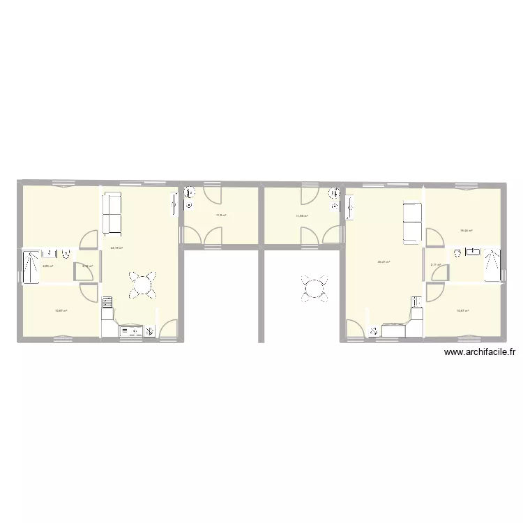 projet loc. Plan de 10  et 143 m²