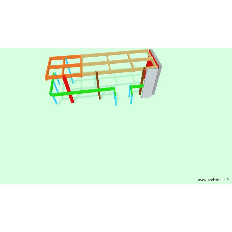 plan terrasse chalet 2. Plan de 0 pièce et 0 m2