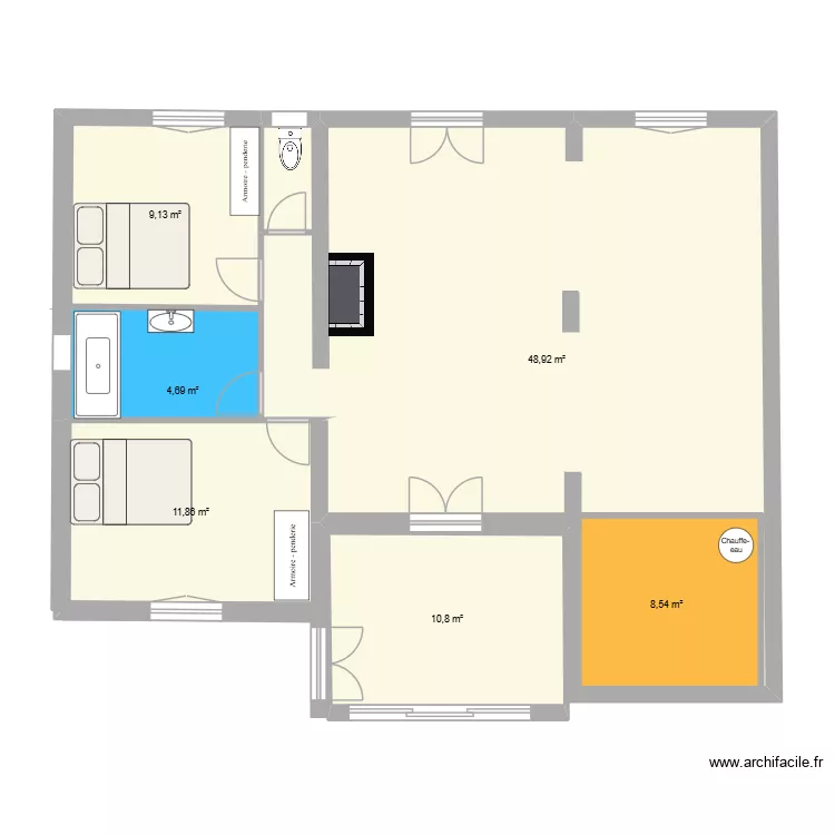 LA TERRIERE 2. Plan de 6 et 103 m² LA TERRIERE 2. Plan de 6 et 103 m²