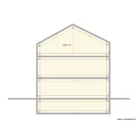 Mod&egrave;le coupe Cave rez 1e grenier