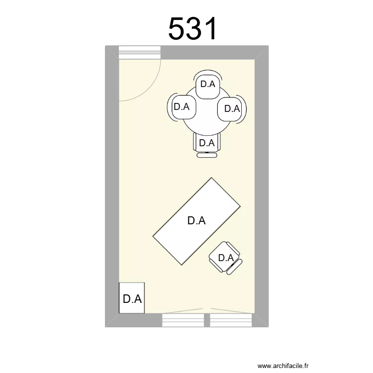 Bureau R 531 - D.AUBINEAU. Plan de Bureau R 531 - D.AUBINEAU. Plan de