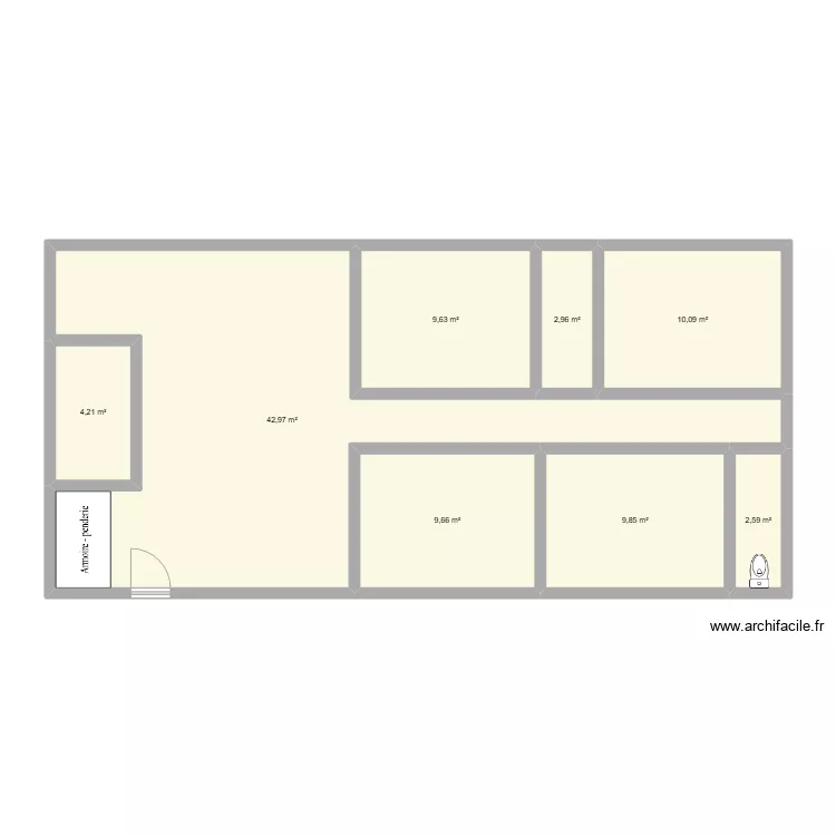 Maison. Plan de 