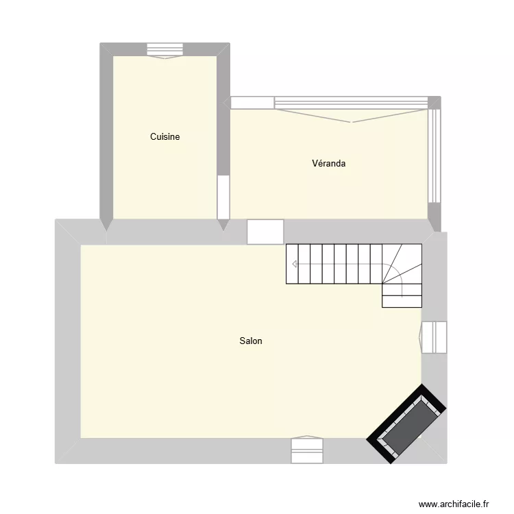 CLAIN RDC. Plan de 3 et 43 m² CLAIN RDC. Plan de 3 et 43 m²