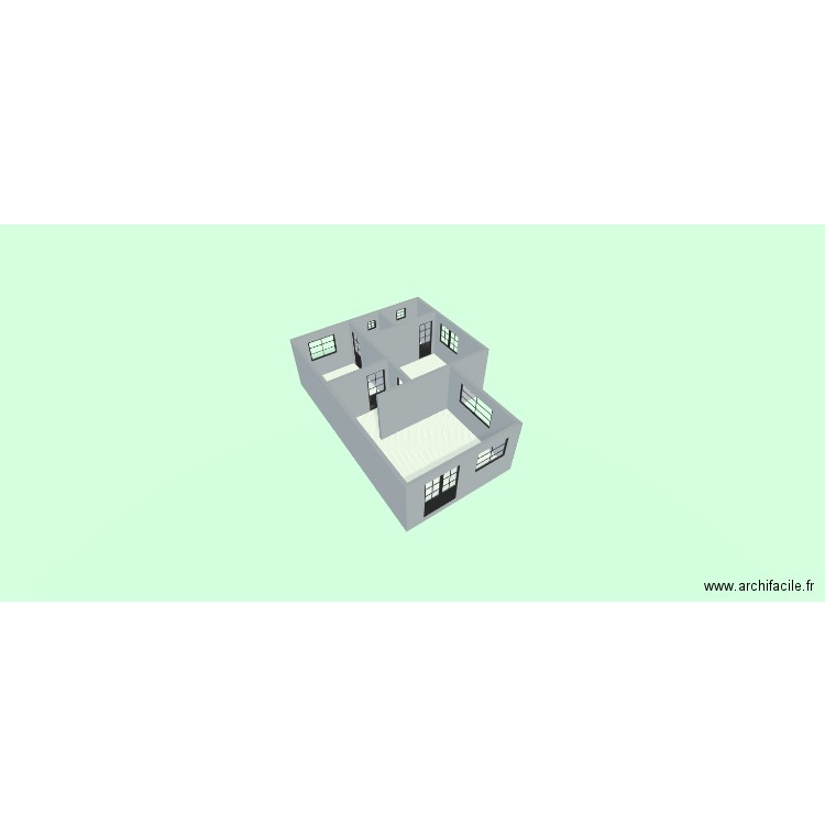 BOMAIG. Plan de 5 pièces et 53 m2