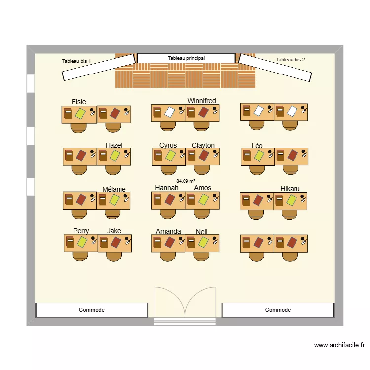 Salle de métamorphose. Plan de Salle de métamorphose. Plan de