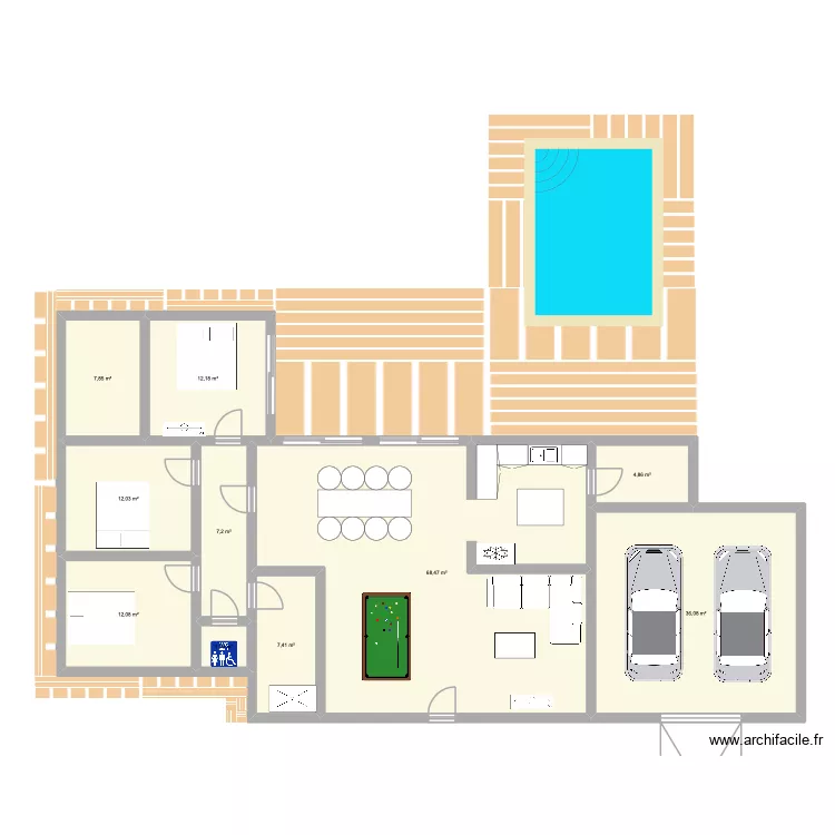 Projet maison C&R n°1. Plan de 10 et 170 m² Projet maison C&R n°1. Plan de 10 et 170 m²