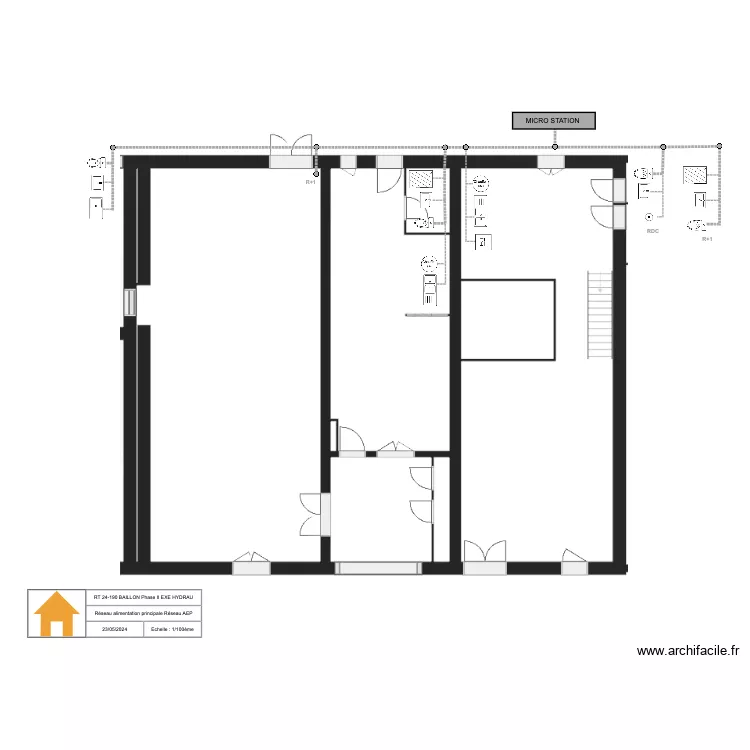 RT 24-190 Baillon Phase II EXE HYDRAU EU/EV. Plan de 
