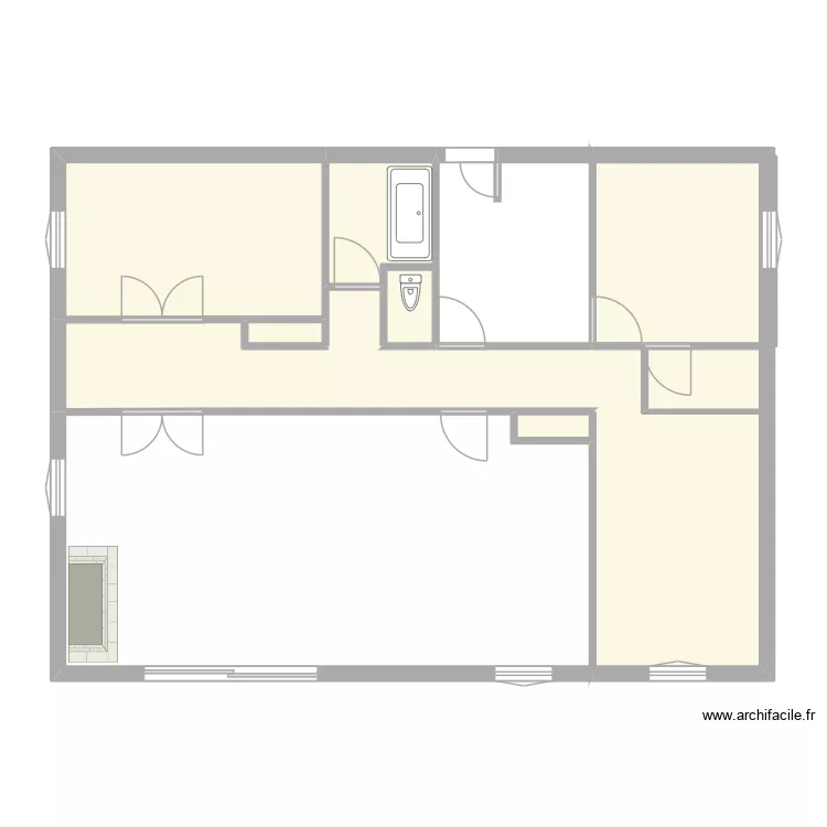RONCE. Plan de 5  et 53 m²