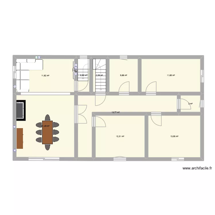 maison kerob. Plan de 10  et 96 m²