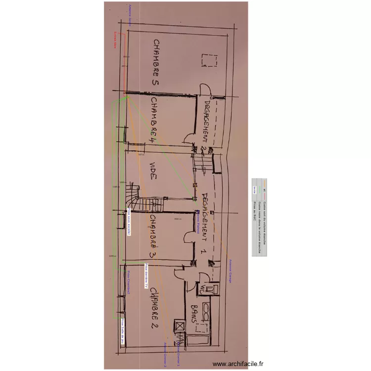 Reseau Maison. Plan de 
