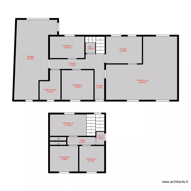 vigour mesurage. Plan de 15 pièces et 81 m²