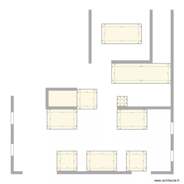 HALL. Plan de 